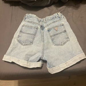 Guess vintage jean shorts size 30 (fits like a 27/28), worn a few times